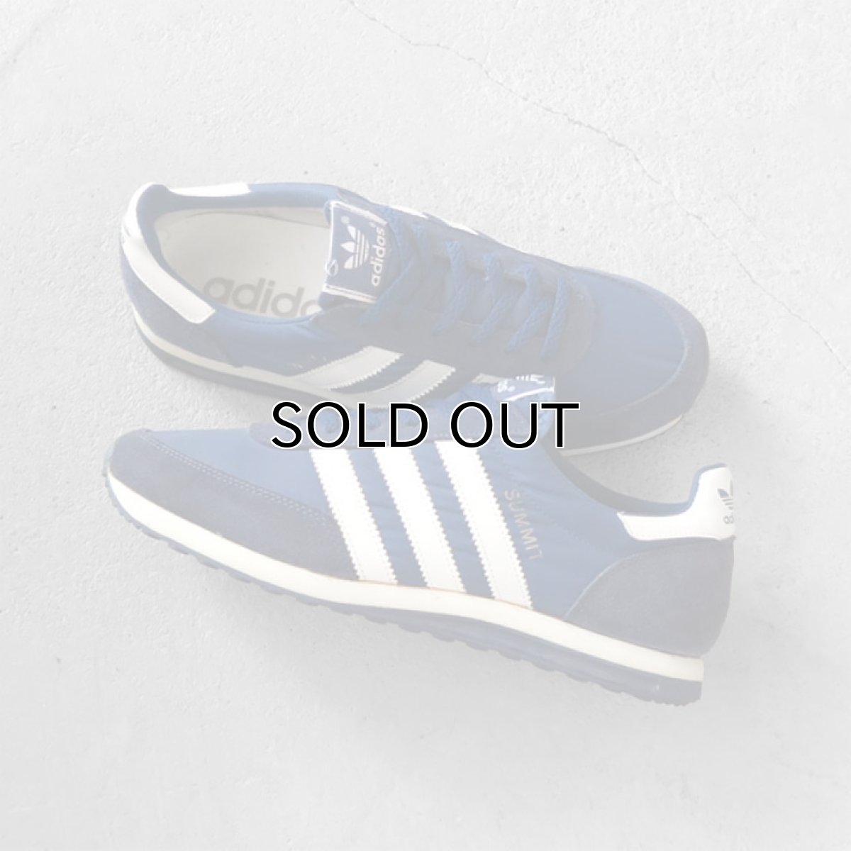 画像2: 1980's adidas "SUMMIT" Running Sneaker -DEAD STOCK- NAVY size 8 (26cm) (2)
