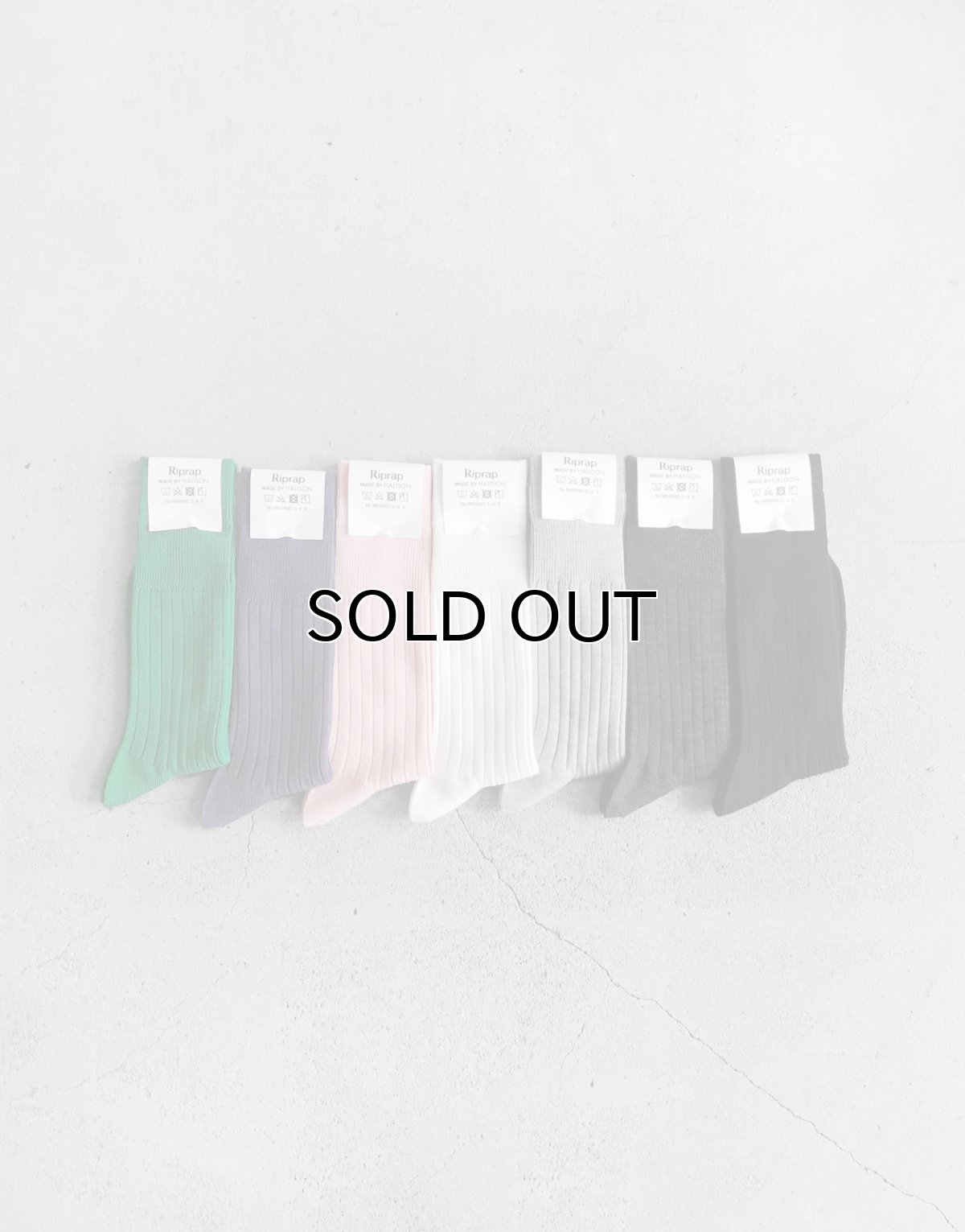 画像2: Riprap "NZ MERINO THREE QUARTER SOCKS" made by HALISON　size MEN'S FREE (2)