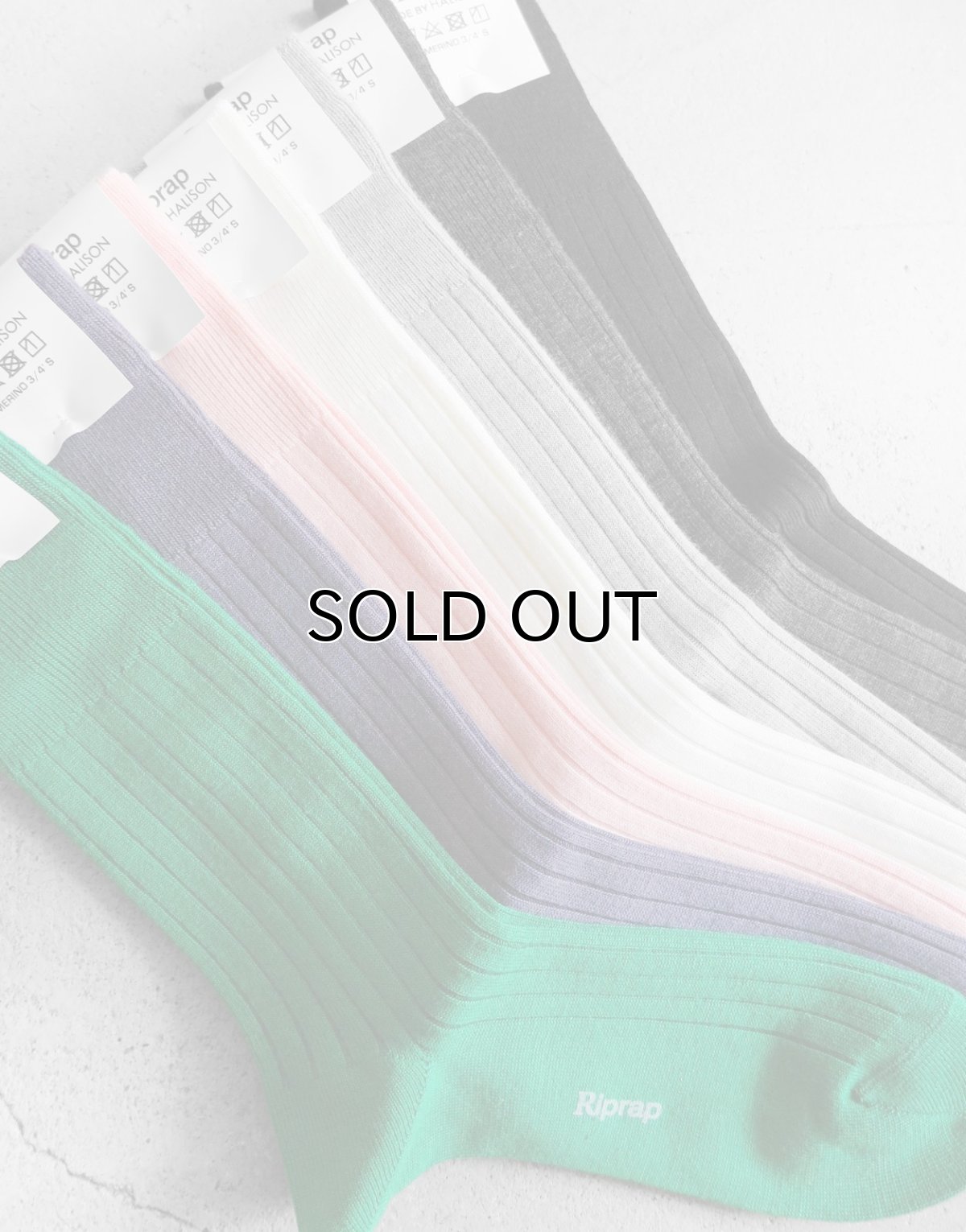 画像3: Riprap "NZ MERINO THREE QUARTER SOCKS" made by HALISON　size MEN'S FREE (3)