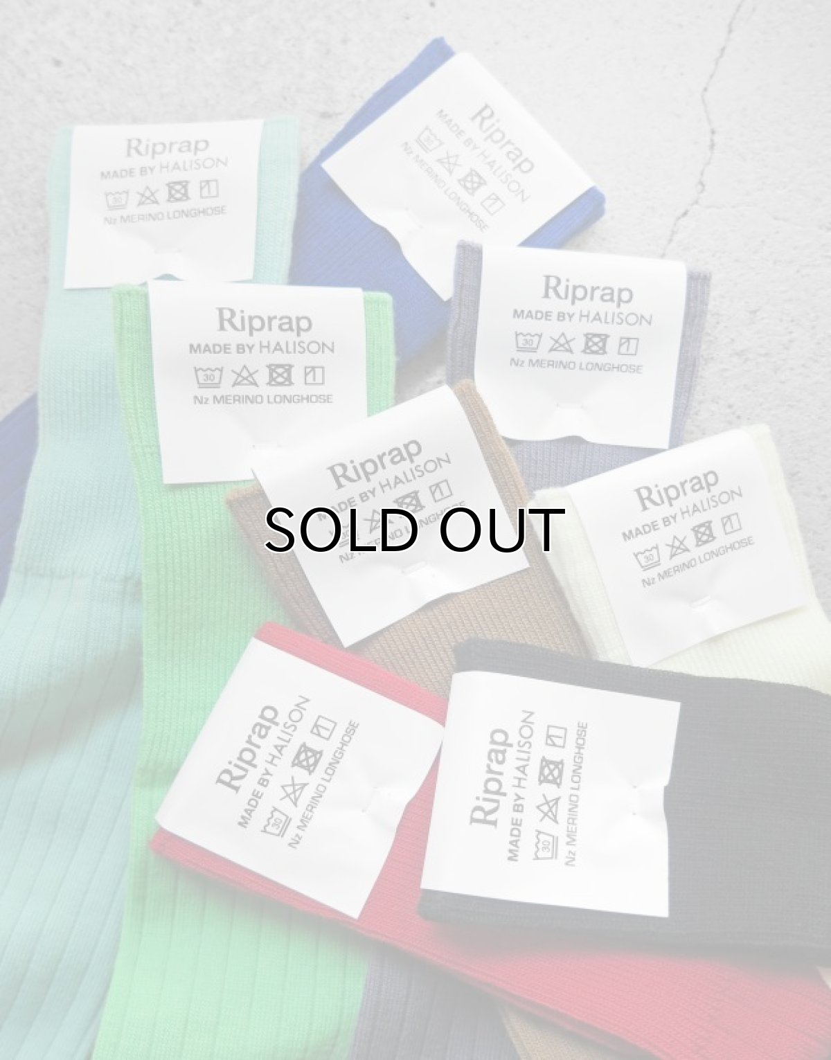 画像4: Riprap "NZ MERINO LONG HOSE SOCKS" made by HALISON　size MEN'S FREE (25~27cm) (4)