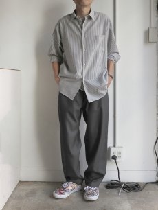 画像7: Riprap "DRAWSTRING TROUSERS" -WASHABLE WOOL SERGE-　color M.GRAY (7)