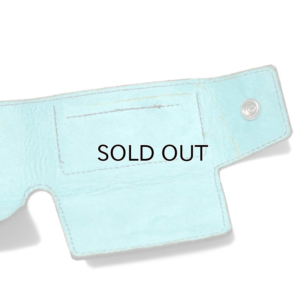 画像7: "JUTTA NEUMANN" Leather Wallet "Scotts Purse"  -MINIMAL SIZE-　color : BLACK / SKY BLUE (7)