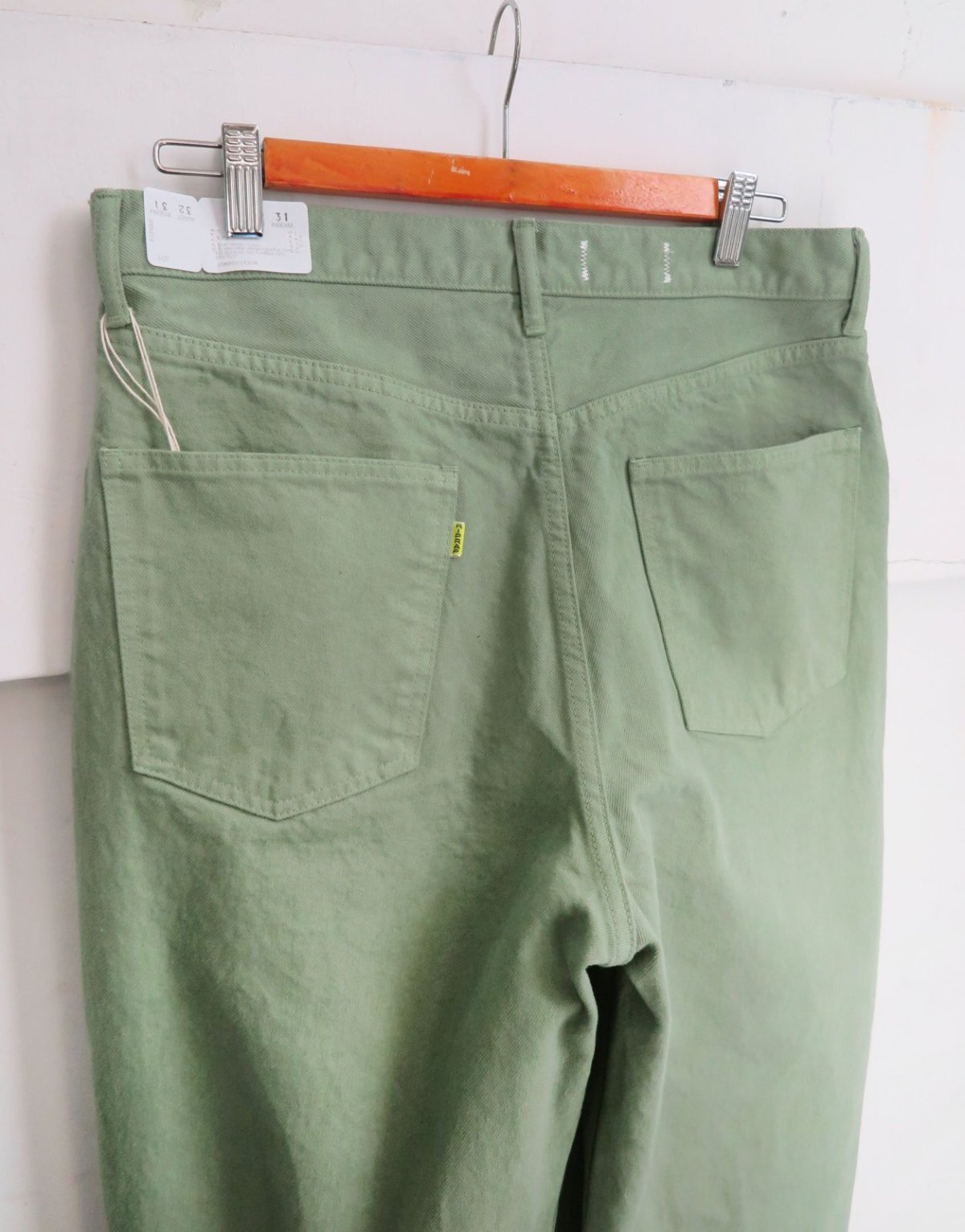 画像6: Riprap "GD COLOR JEANS" WIDE FIT -13.5oz DENIM-　color GRASS GREEN (6)