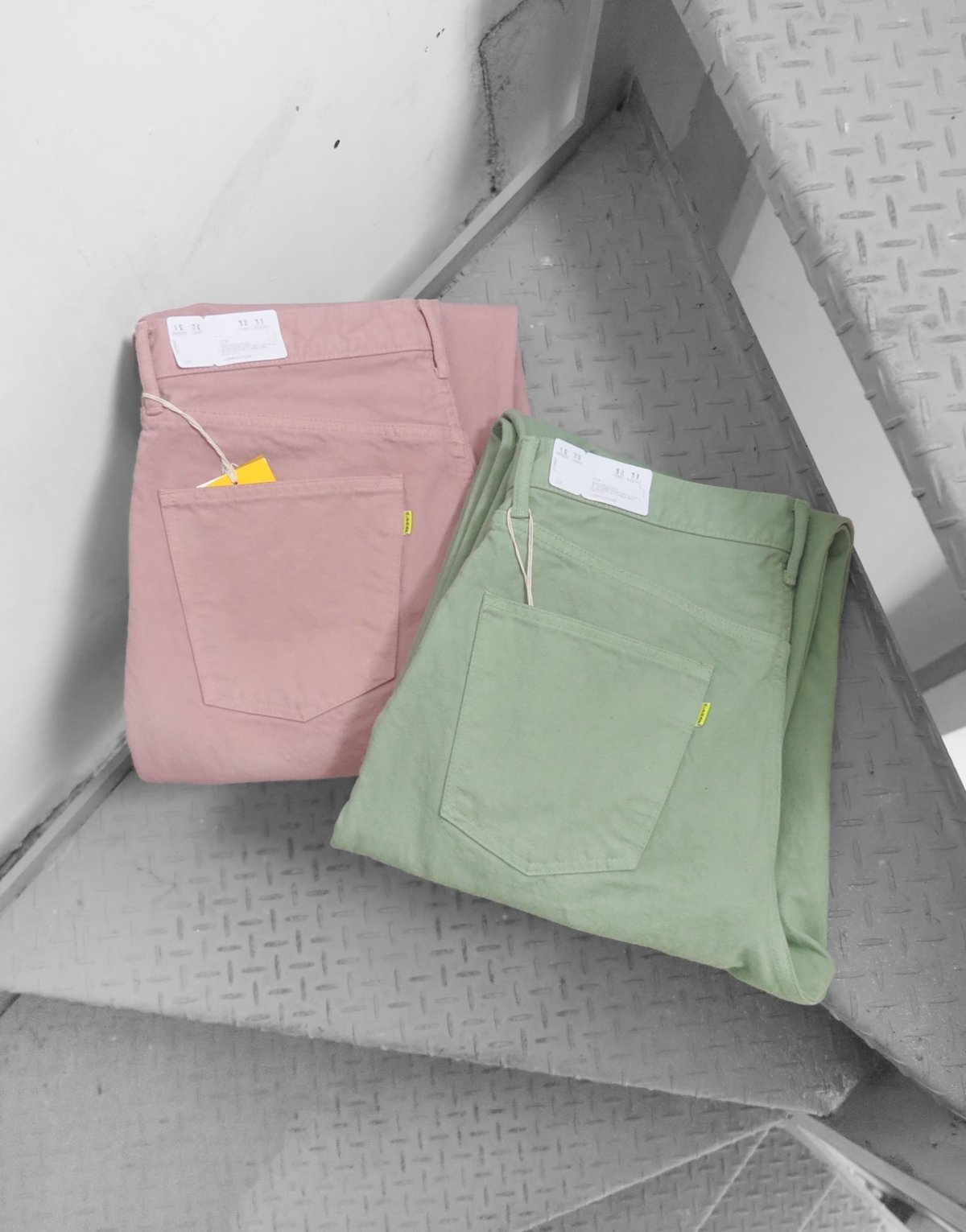 画像2: Riprap "GD COLOR JEANS" WIDE FIT -13.5oz DENIM-　color DUSTY PINK (2)