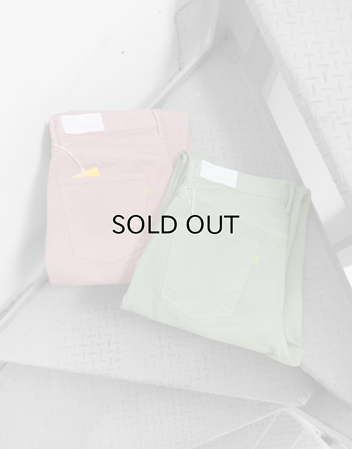 画像2: Riprap "GD COLOR JEANS" WIDE FIT -13.5oz DENIM-　color DUSTY PINK (2)