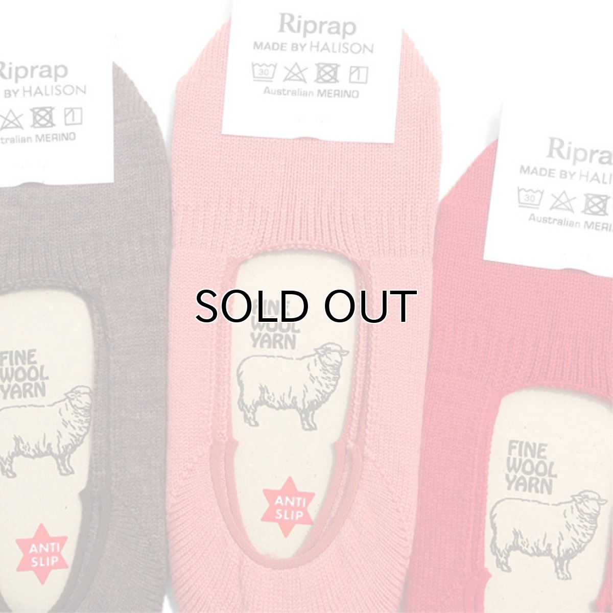 画像3: Riprap "OG Merino Invisible Socks" made by HALISON　size MEN'S FREE (25~27cm) (3)