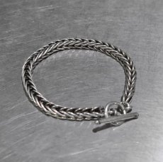 画像1: Navajo "Steve Arviso" Money Chain Silver Bracelet (1)