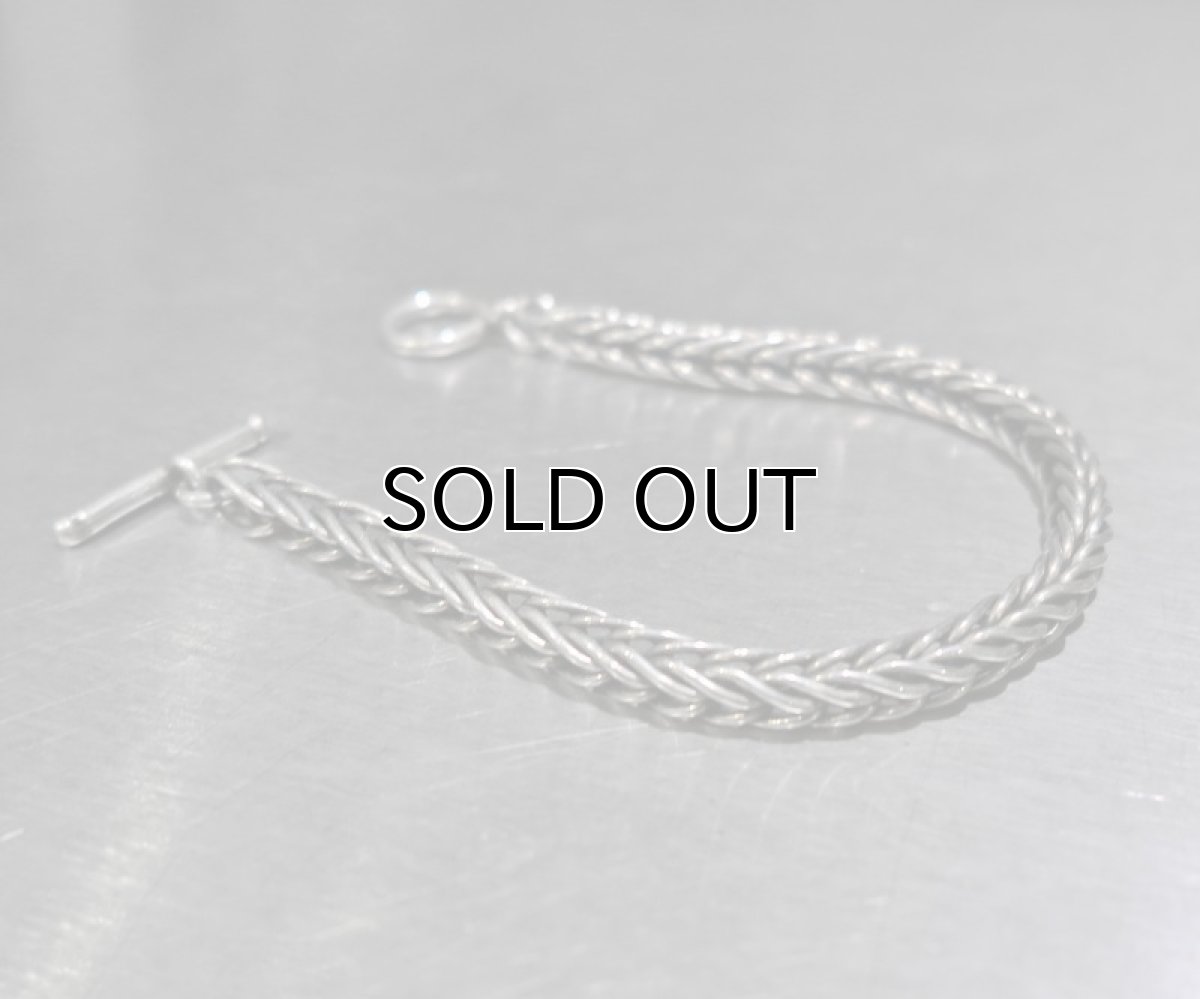 画像2: Navajo "Steve Arviso" Money Chain Silver Bracelet (2)