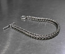 画像2: Navajo "Steve Arviso" Money Chain Silver Bracelet (2)