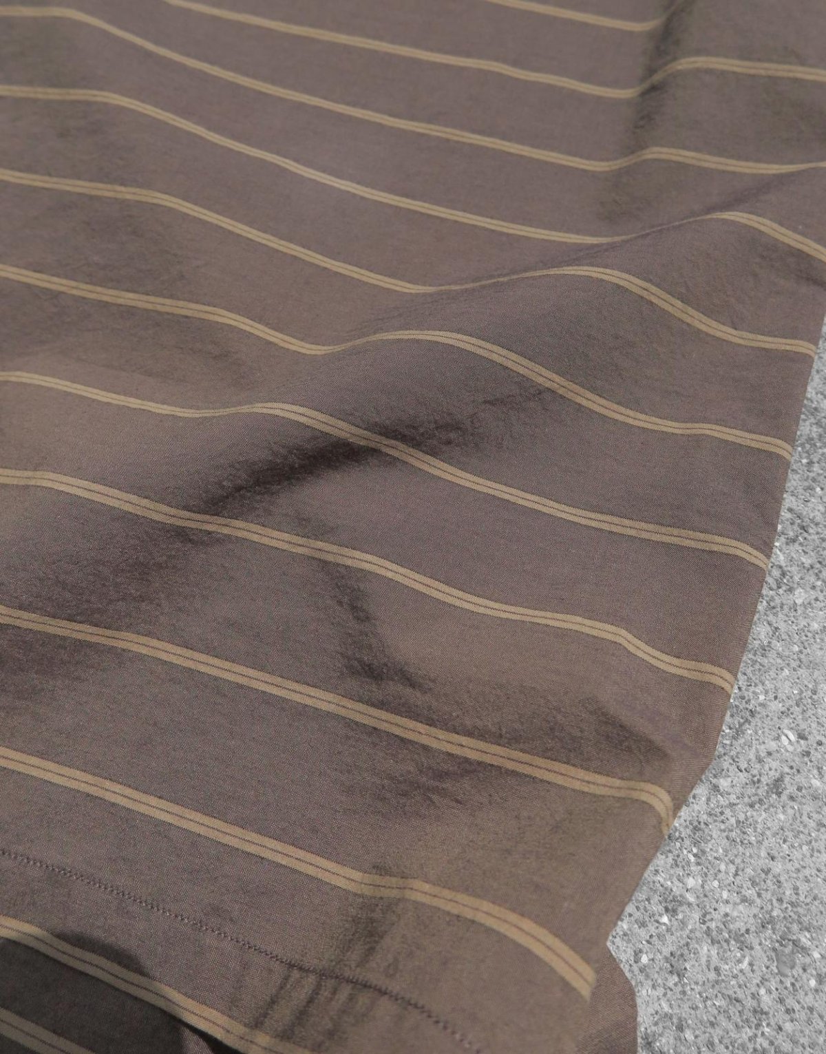 画像5: Riprap "POLO SHAPED SH S/S" -TYPEWRITER BORDER-　color DARK BROWN/BROWN (5)