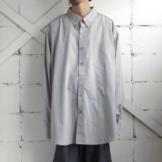 画像1: "PORT AUTHORITY" L/S Big Shirt　LIGHT GREY　size 4XL (1)