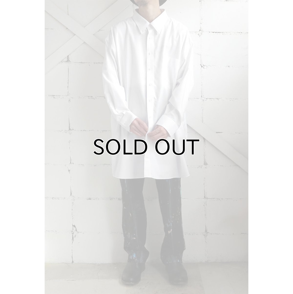 画像2: "STAFFORD" L/S Big Shirt　WHITE　size 4XL(20) (2)