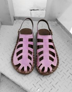 画像2: JUTTA NEUMANN "WALKER" LEATHER SANDAL　color VIOLET SUEDE　size 7D ~ 10D (2)