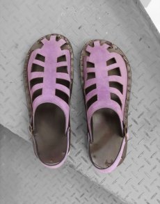 画像3: JUTTA NEUMANN "WALKER" LEATHER SANDAL　color VIOLET SUEDE　size 7D ~ 10D (3)
