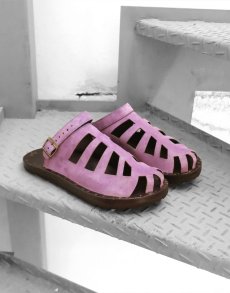 画像1: JUTTA NEUMANN "WALKER" LEATHER SANDAL　color VIOLET SUEDE　size 7D ~ 10D (1)
