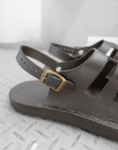 画像6: JUTTA NEUMANN "WALKER" LEATHER SANDAL　color BLACK　size 7D ~ 10D (6)