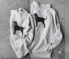 画像4: 1990's "The Black Dogs" Sweat Shirt　OATMEAL　size XL-XXL (4)