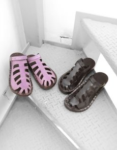 画像8: JUTTA NEUMANN "WALKER" LEATHER SANDAL　color BLACK　size 7D ~ 10D (8)
