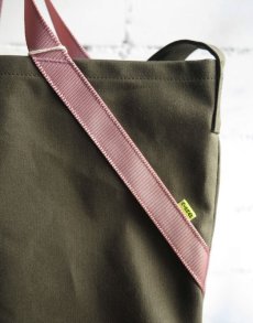 画像2: Riprap "A TOTE" -STUDIO MADE-　color OLIVE/DUSTY PINK　size MEDIUM (2)