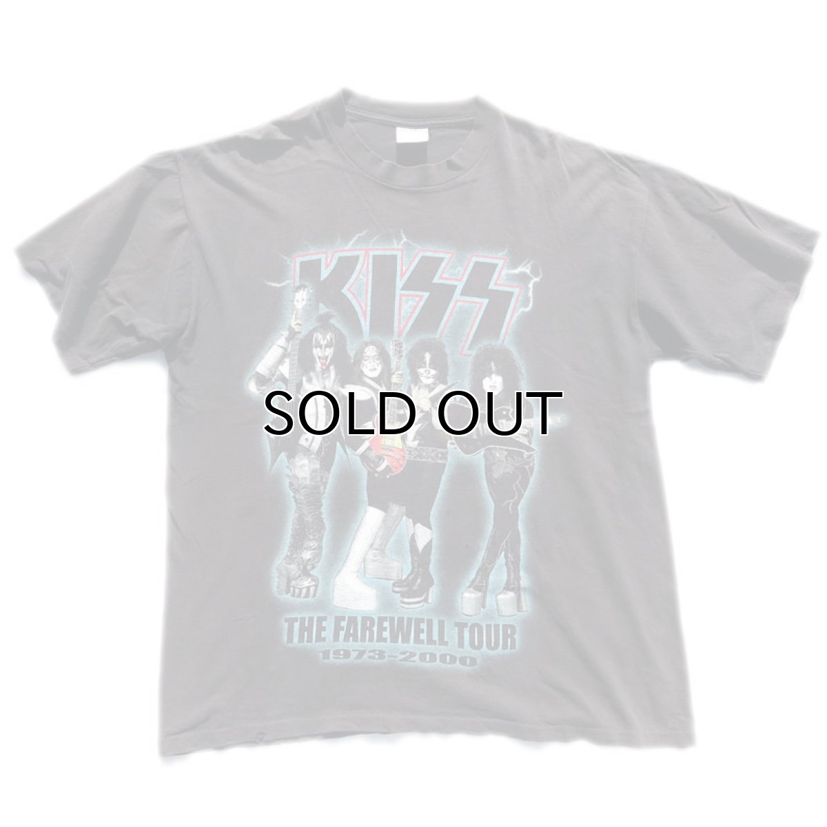 画像1: 2000's "KISS" World Tour Print T-Shirt　BLACK　size XL (1)