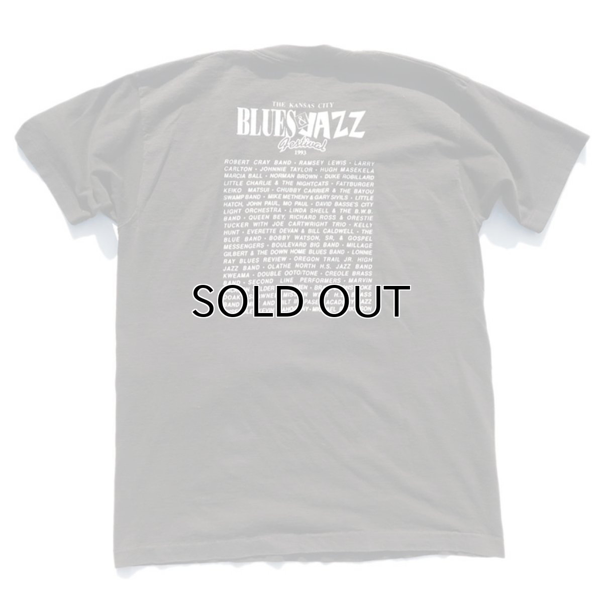 画像5: 1990's "BLUES & JAZZ FESTIVAL" Print T-Shirt　BLACK　size XL (5)