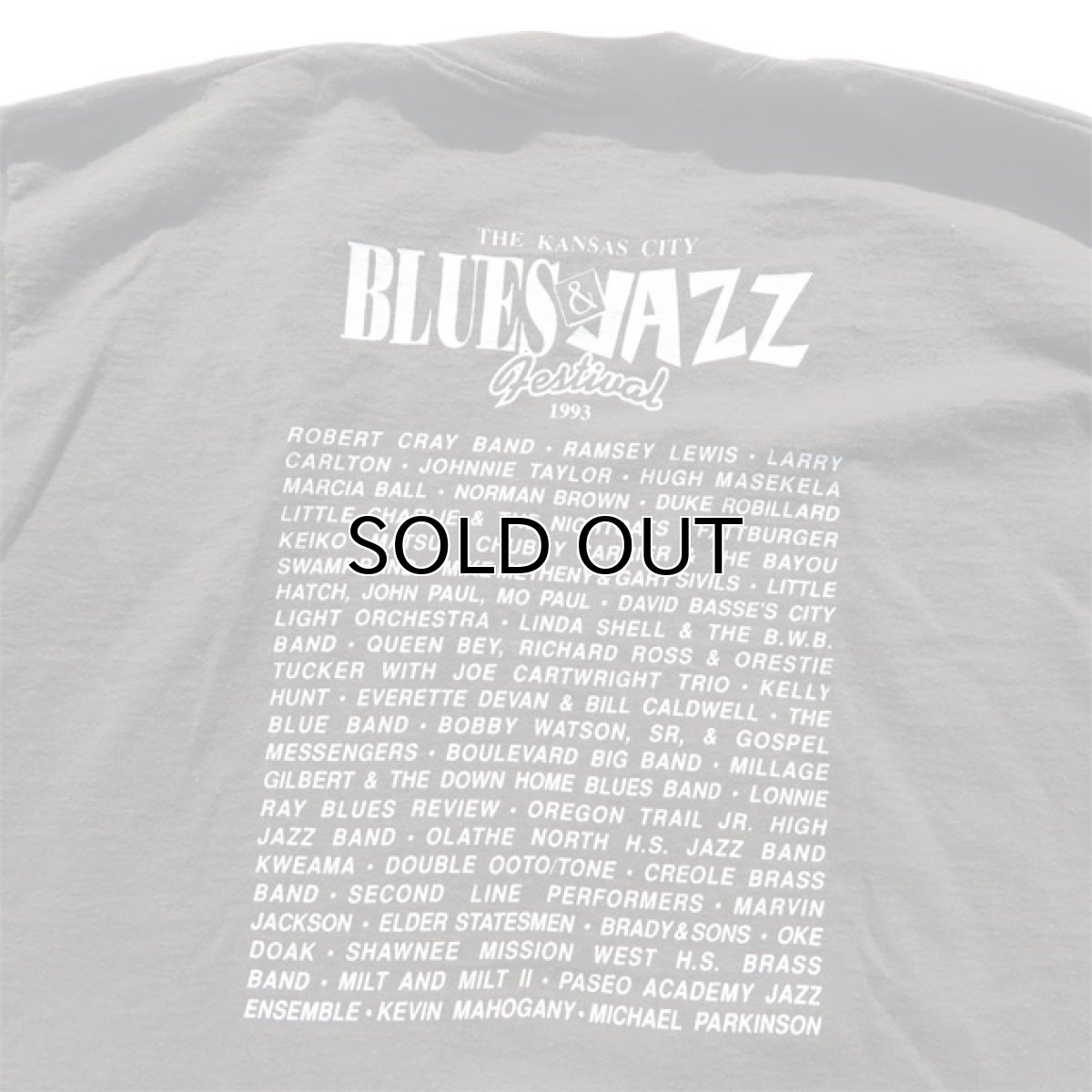 画像6: 1990's "BLUES & JAZZ FESTIVAL" Print T-Shirt　BLACK　size XL (6)