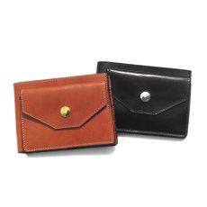 画像8: "JUTTA NEUMANN" Leather Wallet with Change Purse -二つ折り財布-　color : BLACK / BRICK RED (8)