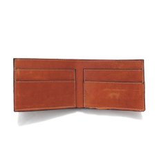 画像3: "JUTTA NEUMANN" Leather Wallet with Change Purse -二つ折り財布-　color : CARAMEL / LIGHT BROWN (3)