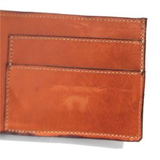 画像7: "JUTTA NEUMANN" Leather Wallet with Change Purse -二つ折り財布-　color : CARAMEL / LIGHT BROWN (7)