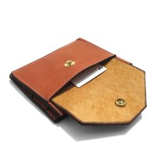 画像5: "JUTTA NEUMANN" Leather Wallet with Change Purse -二つ折り財布-　color : CARAMEL / LIGHT BROWN (5)