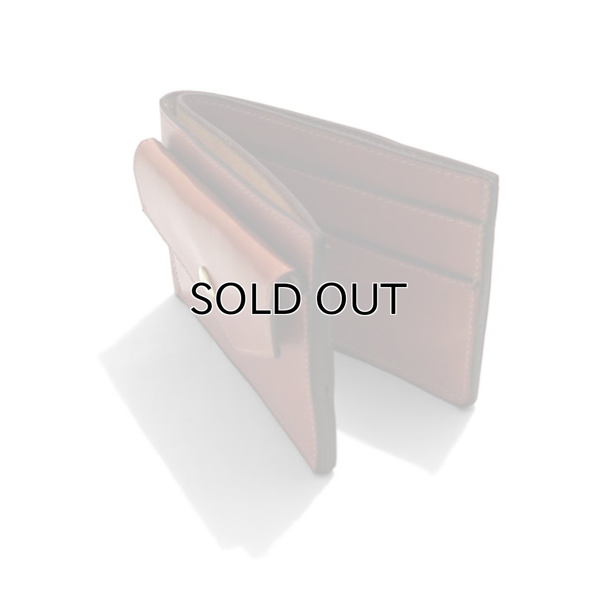 画像4: "JUTTA NEUMANN" Leather Wallet with Change Purse -二つ折り財布-　color : CARAMEL / LIGHT BROWN (4)