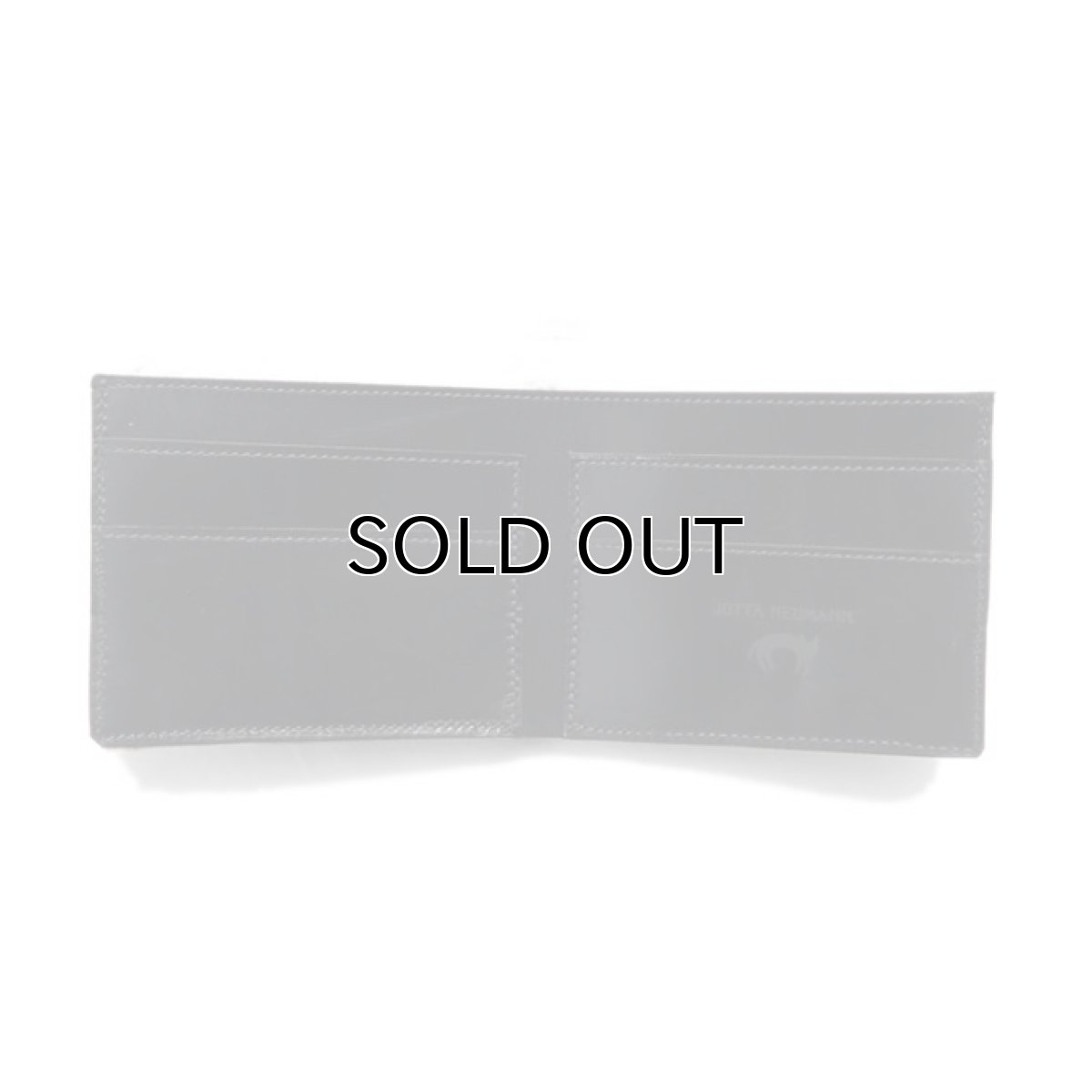 画像3: "JUTTA NEUMANN" Leather Wallet with Change Purse -二つ折り財布-　color : BLACK / BRICK RED (3)