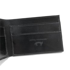 画像7: "JUTTA NEUMANN" Leather Wallet with Change Purse -二つ折り財布-　color : BLACK / BRICK RED (7)