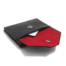 画像5: "JUTTA NEUMANN" Leather Wallet with Change Purse -二つ折り財布-　color : BLACK / BRICK RED (5)