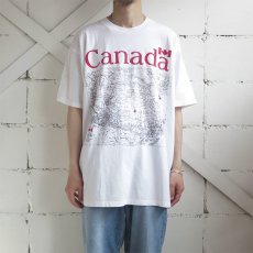 画像2: GILDAN "CANADA" Map Print T-Shirt　WHITE　size XL (2)