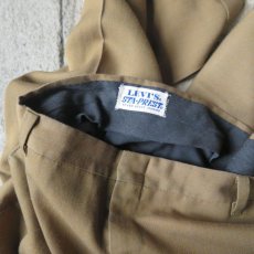 画像5: 1960's LEVI'S "STA-PREST" No-tuck Tapered Trousers  Light Brown　size W32INCH (5)