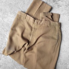 画像2: 1960's LEVI'S "STA-PREST" No-tuck Tapered Trousers  Light Brown　size W32INCH (2)