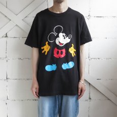 画像2: 1990's U.S.A. "MICKEY MOUSE" Print T-Shirt　BLACK　size L (2)