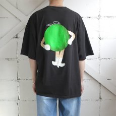 画像4: U.S.A. "M&M'S" Character Print T-Shirt　BLACK　size XL-XXL (4)