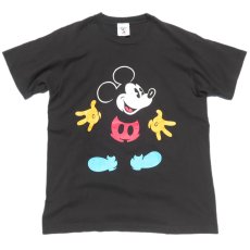 画像1: 1990's U.S.A. "MICKEY MOUSE" Print T-Shirt　BLACK　size L (1)