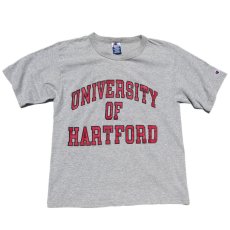 画像1: 1990's~ Champion "UNIVERSITY OF HARTFORD" Print T-Shirt　HEATHER GREY　size M (1)