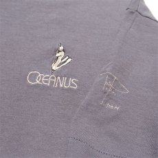 画像3: 1990's "OCEANUS" One Point Logo T-Shirt　GREY　size M-L (3)