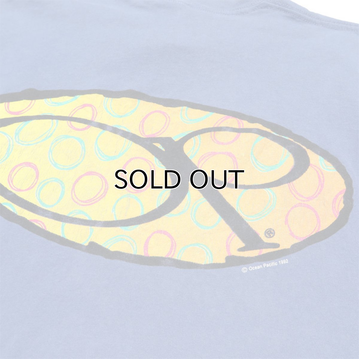 画像5: 1990's "OCEAN PACIFIC" Logo Print T-Shirt BLUE size XL (5)