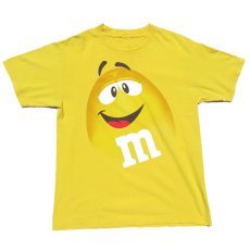 画像1: "M&M'S" Character Print T-Shirt　YELLOW　size M-L (1)