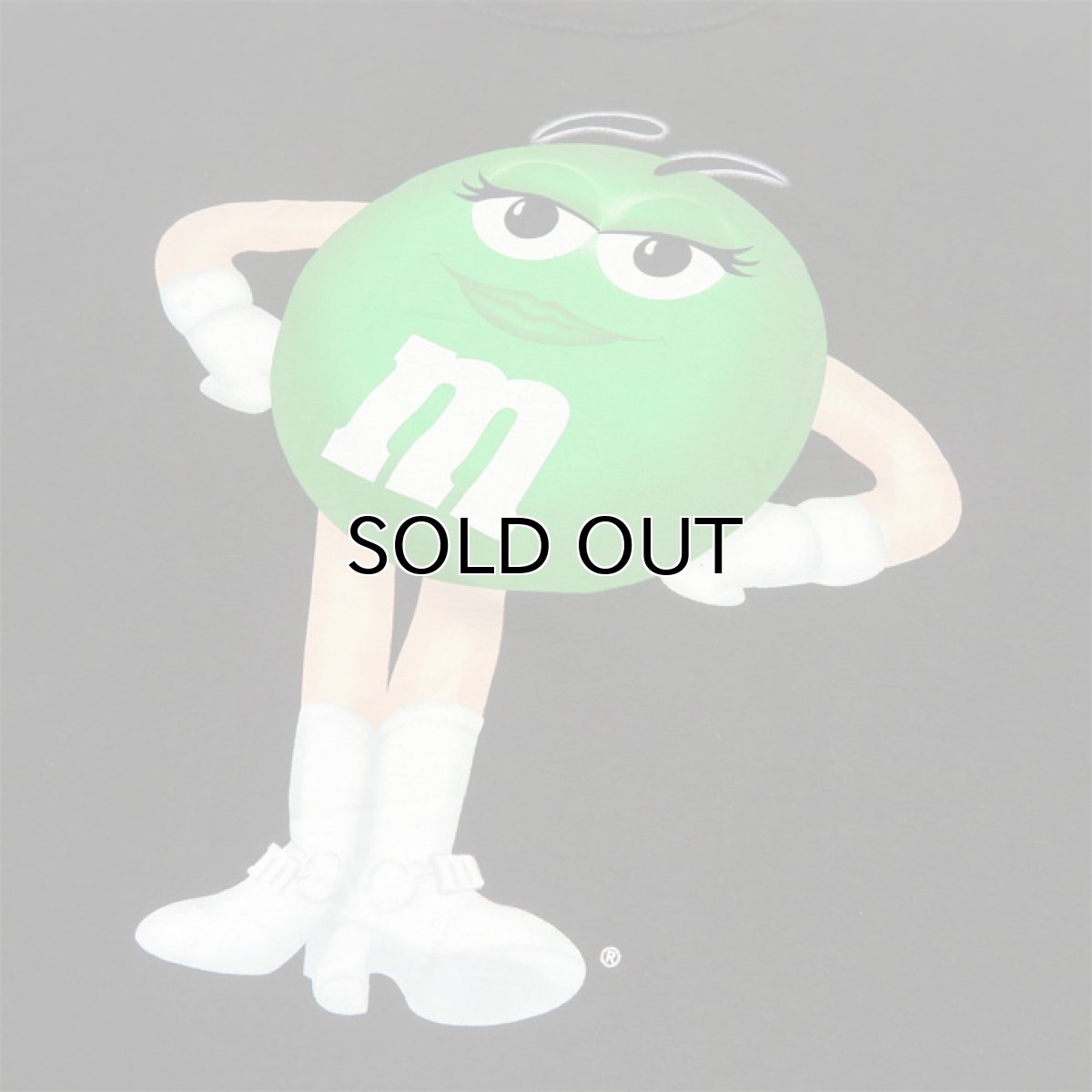 画像6: U.S.A. "M&M'S" Character Print T-Shirt BLACK size XL-XXL (6)