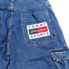 画像8: 1990's~ "TOMMY SPORTS" Baggy Fit Cargo Pants　BLUE DENIM　size W38INCH (8)