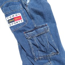 画像6: 1990's~ "TOMMY SPORTS" Baggy Fit Cargo Pants　BLUE DENIM　size W38INCH (6)