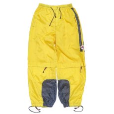 画像1: 1990's "minik" Nylon Easy Trousers　YELLOW/NAVY　size Waist Free (1)