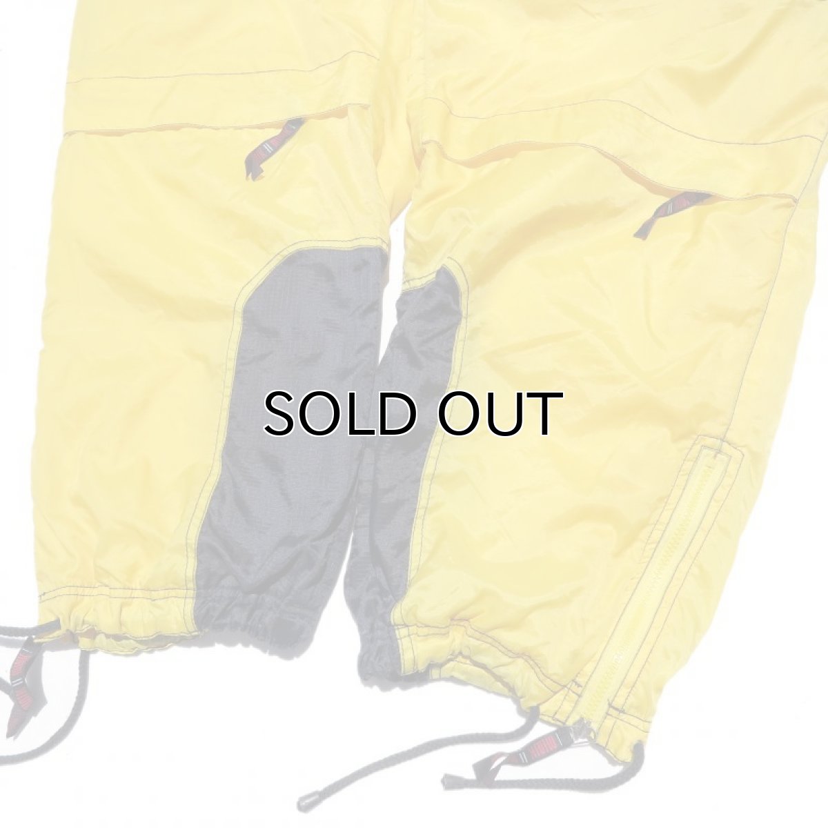 画像6: 1990's "minik" Nylon Easy Trousers　YELLOW/NAVY　size Waist Free (6)