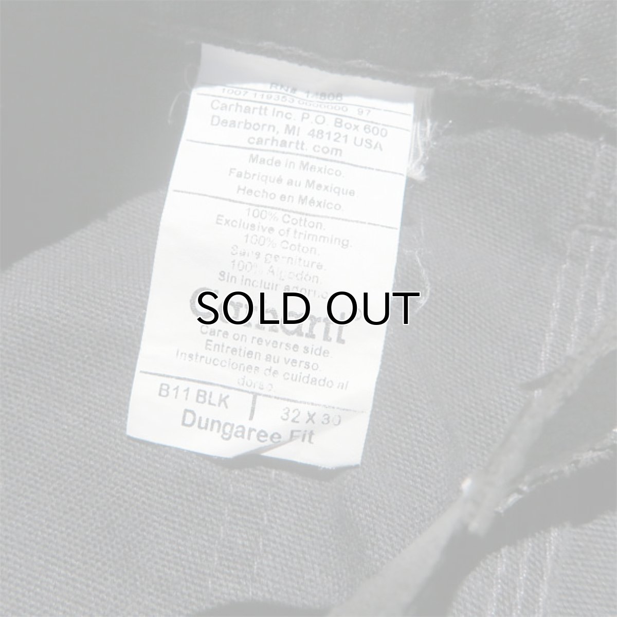 画像6: "Carhartt" Duck Canvas Painter Work Trousers　BLACK　size W33INCH (6)